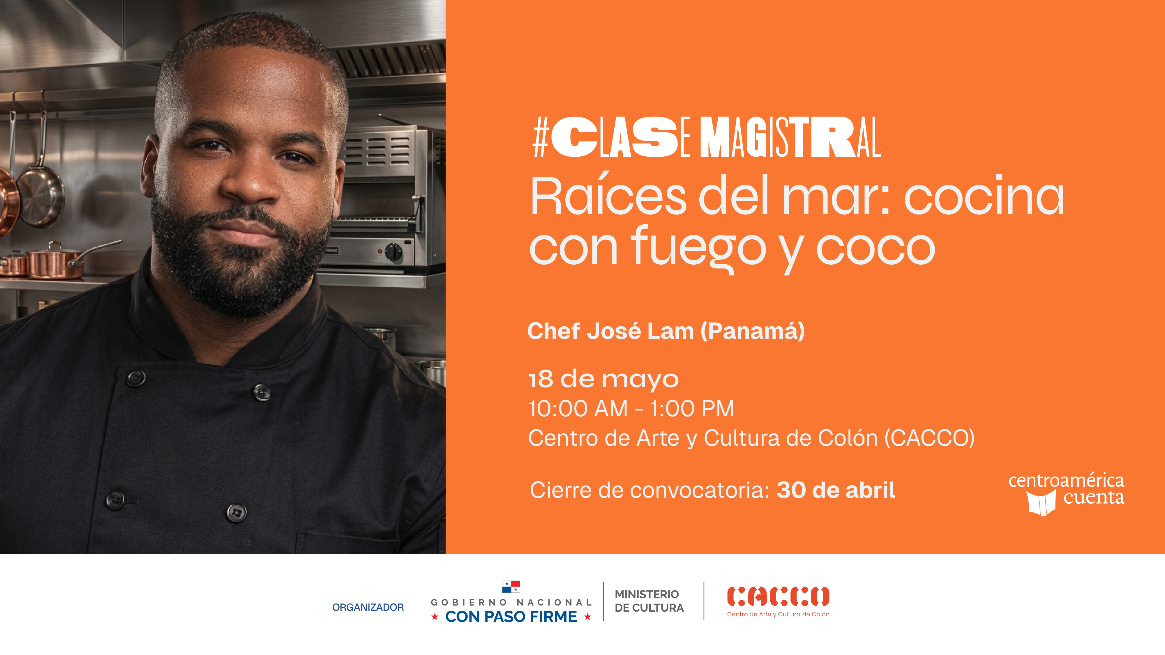 Clase magistral: Raíces del mar - cocina con fuego y coco