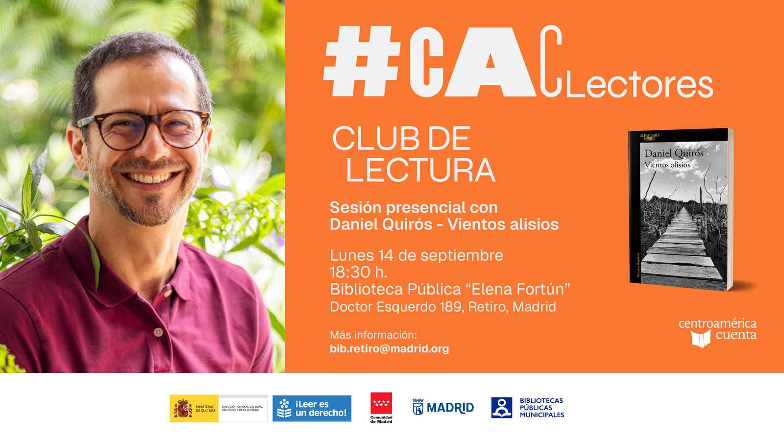 Club de lectura - Vientos alisios de Daniel Quirós 