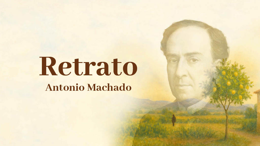 Retrato, de Antonio Machado para conmemorar el Día Mundial del Libro 2025 