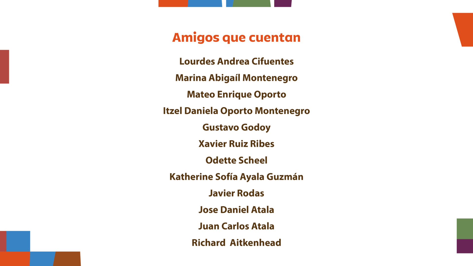 Amigos que cuentan Amigos que cuentan